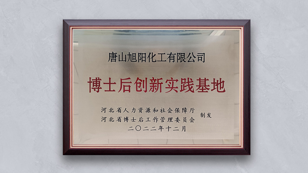 唐山雷火电竞化工有限公司“河北省博士后创新实践基地”